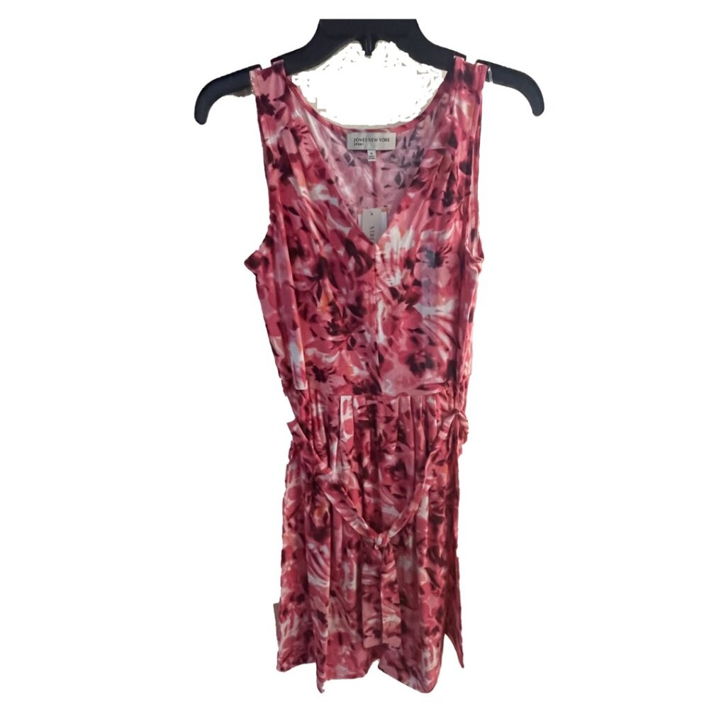 Jones New York Sport Pink Floral Dress Size Small, Medium